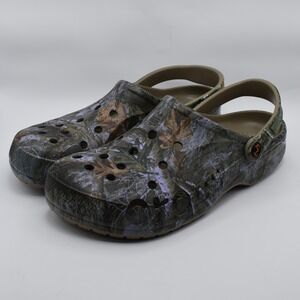 Crocs Baya Realtree APX Edge Camo Clogs Size Mens 12 210511-90H NEW Camoflague